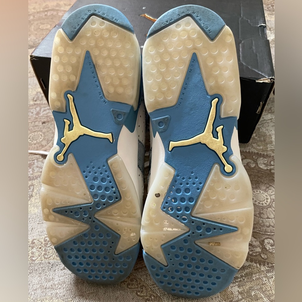 Jordan 6.5 Retro Washed Denim Wht/Dutch Blue-Citron Tint - Picture 10 of 13